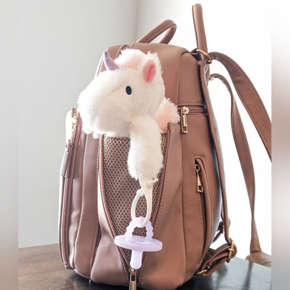 Designer Luxury Diaper Bag (Mauve Pink 💖) FULL SIZE - Picture 9 of 12